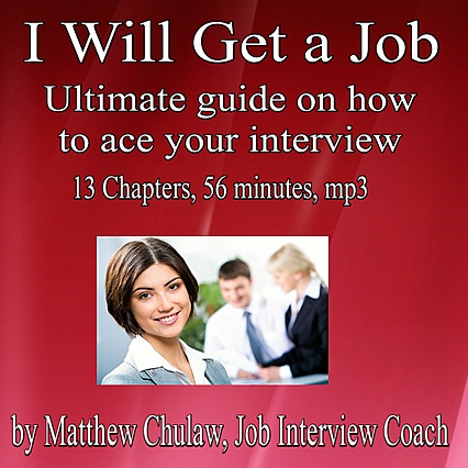 Cover of I Will Get a Job, an audio recording you will get for free when you purchase the Starbucks Interview Guide