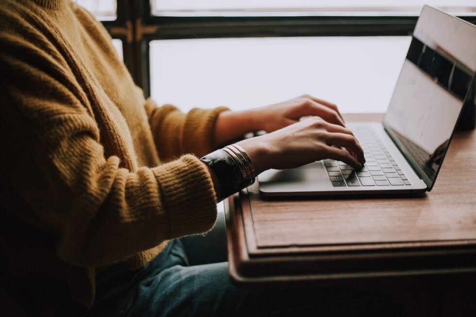 Walmart assessment test prep: an applicant working through an untimed online assessment on a laptop
