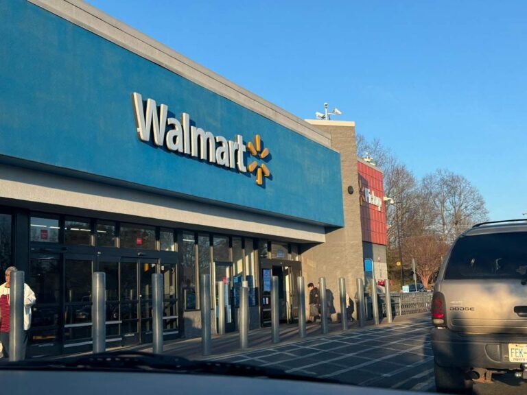 Walmart storefront where the walmart employee discount card takes 10% off most regular-priced items