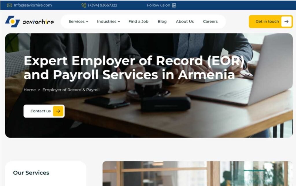 Best Employer of Record Solutions in Armenia for Remote-First Companies